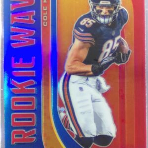 2020 Panini Playoff Cole Kmet RC #RW-18 Bears Rookie Wave Red