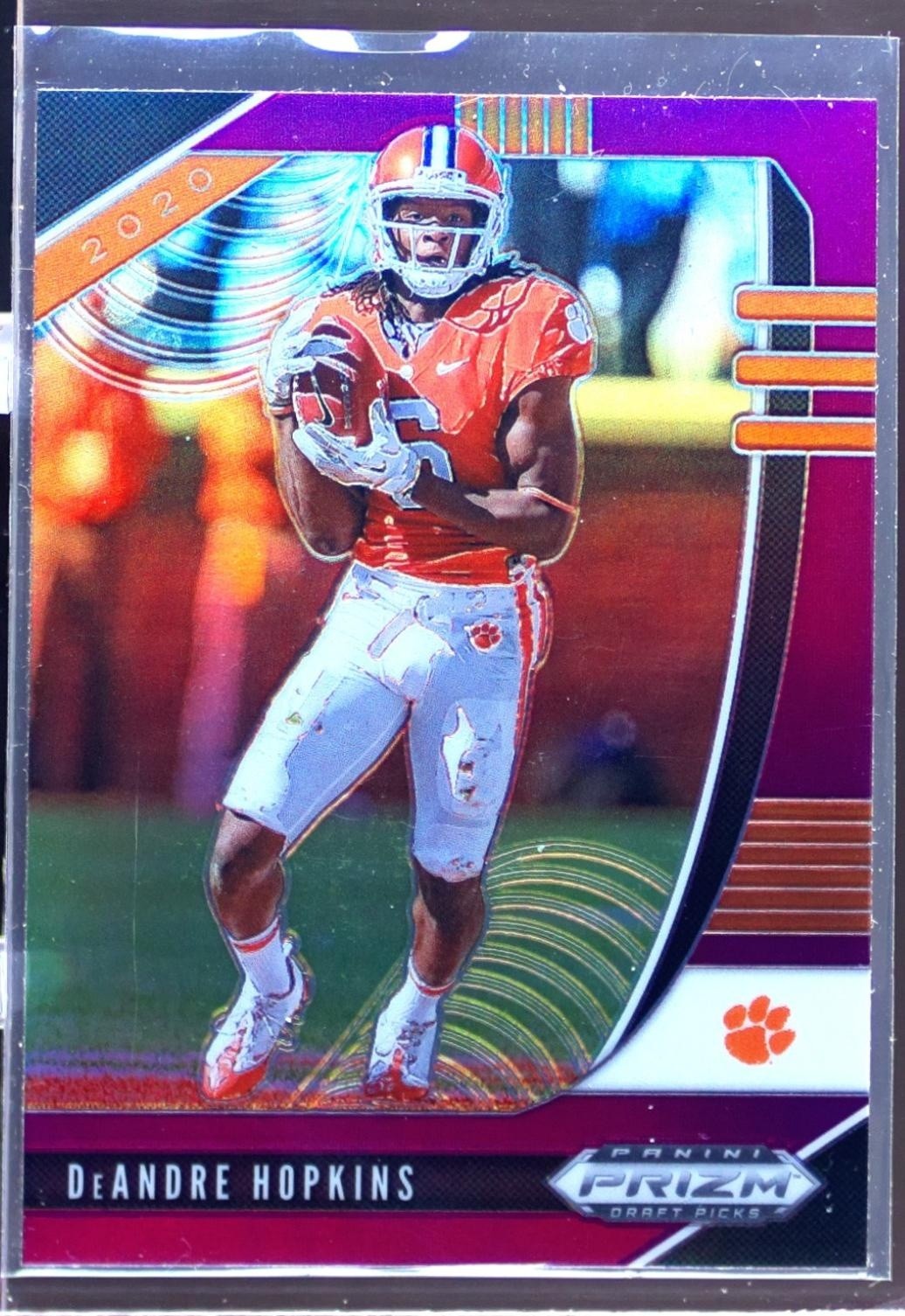 2020 Prizm Draft Picks DeAndre Hopkins Prizms Purple #28 Tigers
