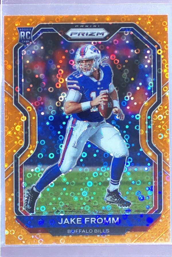 2020 Prizm Jake Fromm Prizm Orange Disco RC #310 Bills