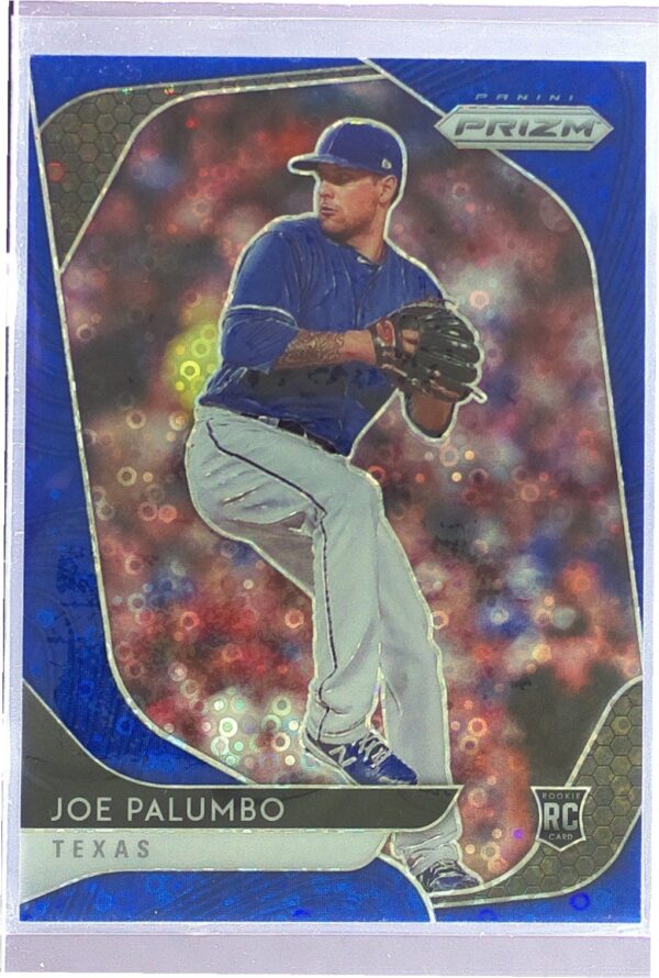 2020 Prizm Joe Palumbo Blue Donut Circles Prizm /199 RC #73 Rangers