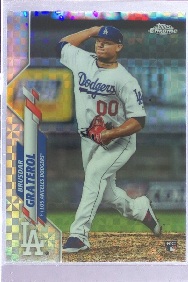2020 Topps Chrome Brusdar Graterol X Fractor Refractor RC #91 Dodgers