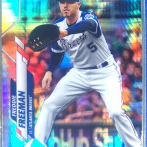 2020 Topps Chrome Freddie Freeman Prism Refractor #131 Braves