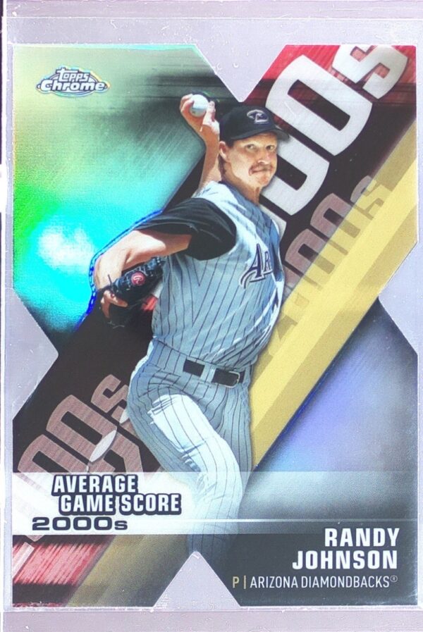 2020 Topps Chrome Randy Johnson #DOD-9 Diamondbacks Decade of Dominance Die Cuts