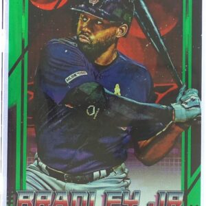 2020 Topps Fire Jackie Bradley Jr. Green /199 #165 Sox