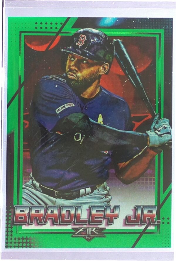 2020 Topps Fire Jackie Bradley Jr. Green /199 #165 Sox