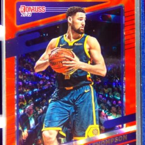 2021-22 Donruss Klay Thompson Holo Orange Laser #73 Warriors