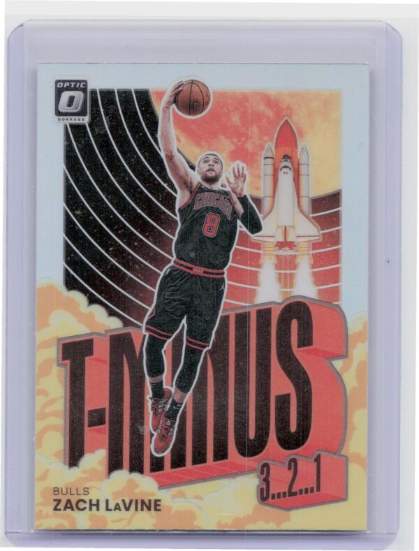 2021-22 Donruss Optic Zach LaVine T-Minus 3...2...1 #8 Bulls