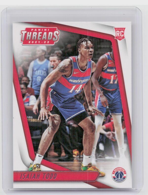 2021-22 Panini Chronicles Threads Isaiah Todd Rookie #98 Wizards