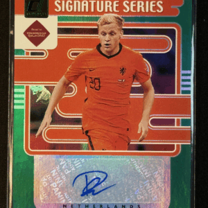 2021-22 Panini Donruss Signature Series Donny Van De Beek Autograph Auto Green P