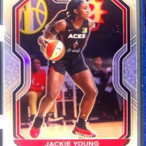 2021-22 Panini Prizm WNBA Jackie Young Prizms Silver #47 Aces