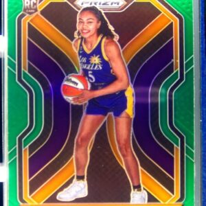 2021-22 Panini Prizm WNBA Stephanie Watts Prizms Green RC #98 Sparks