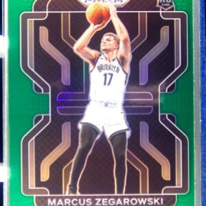 2021-22 Prizm Marcus Zegarowski Green RC #300 Nets