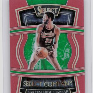 2021-22 Select Kareem Abdul-Jabbar #18 Bucks Select Company Red Prizms