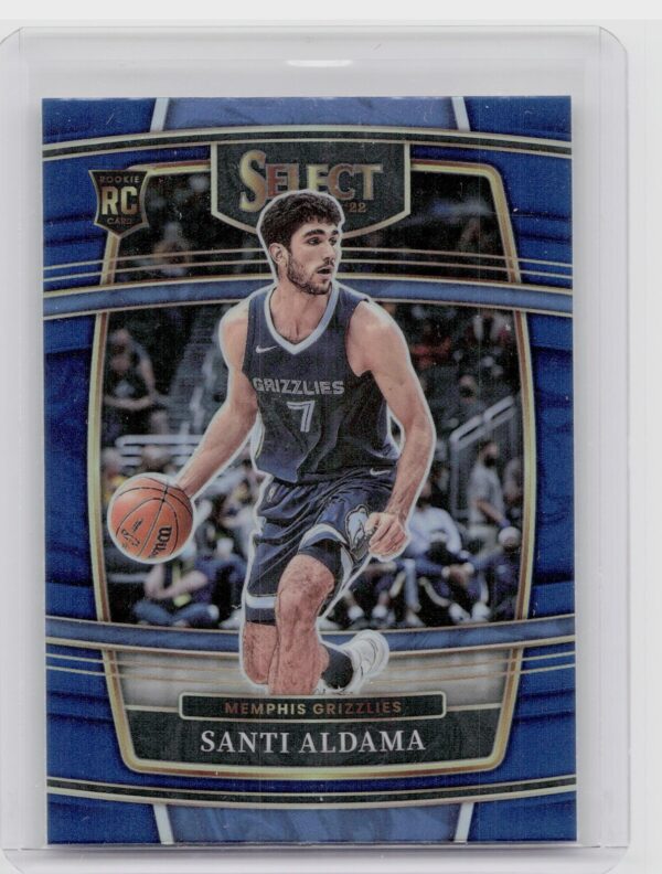 2021-22 Select Santi Aldama Blue Prizms #64 Grizzlies