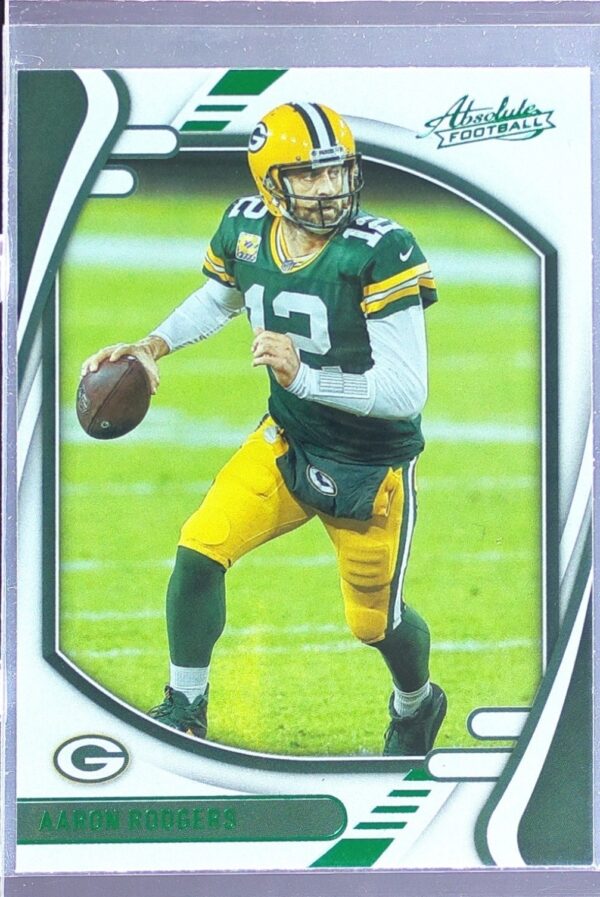 2021 Absolute Aaron Rodgers Green #58 Packers