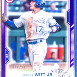 2021 Bowman Bobby Witt Jr. /250 #BP-1 Royals Prospects Purple