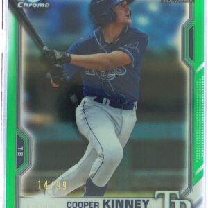 2021 Bowman Draft Cooper Kinney Chrome Green Refractor /99 #BDC-127 Rays