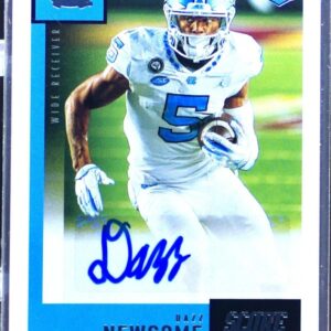 2021 Chronicles Draft Dazz Newsome Auto /99 #SA-DNE Heels Score Rookie Autograph