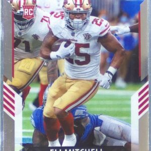 2021 Chronicles Eli Mitchell RC #420 49ers Score Update Rookies Silver