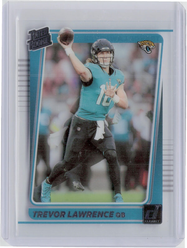 2021 Clearly Donruss Trevor Lawrence RC #51 Jaguars