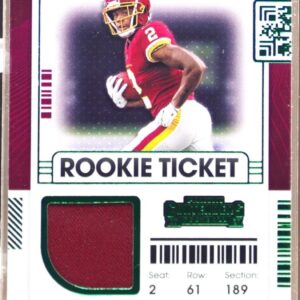 2021 Contenders Dyami Brown RC JSY #RSV-DBR Team Rookie Ticket Swatches Var