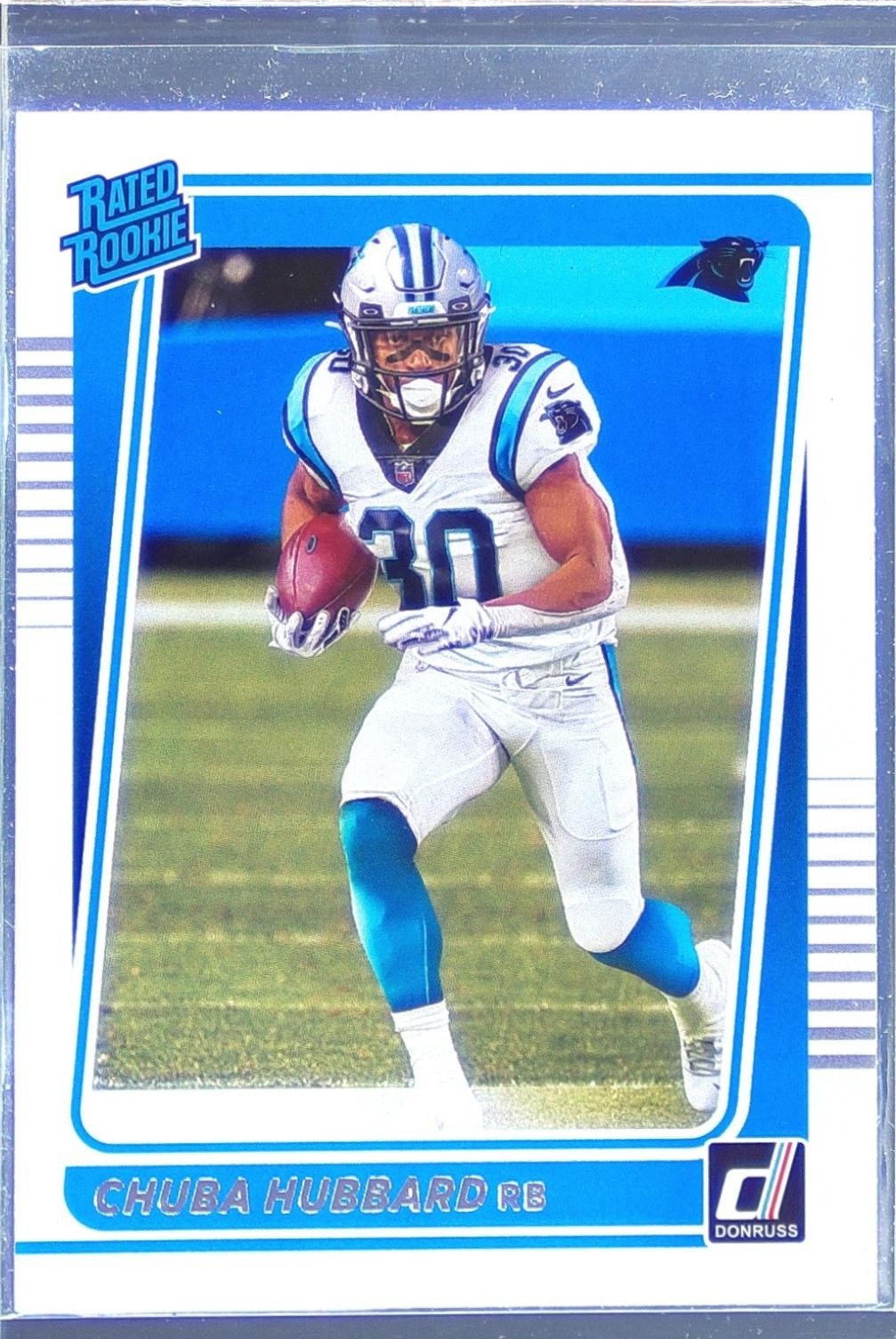 2021 Donruss Chuba Hubbard RC #287 Panthers