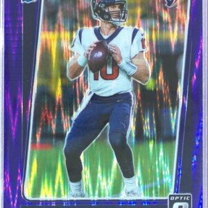 2021 Donruss Optic Davis Mills Purple Shock RC #222 Texans