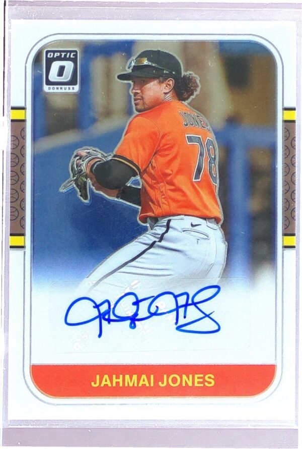 2021 Donruss Optic Jahmai Jones Auto #RS87-JJ Orioles Retro 1987 Signatures