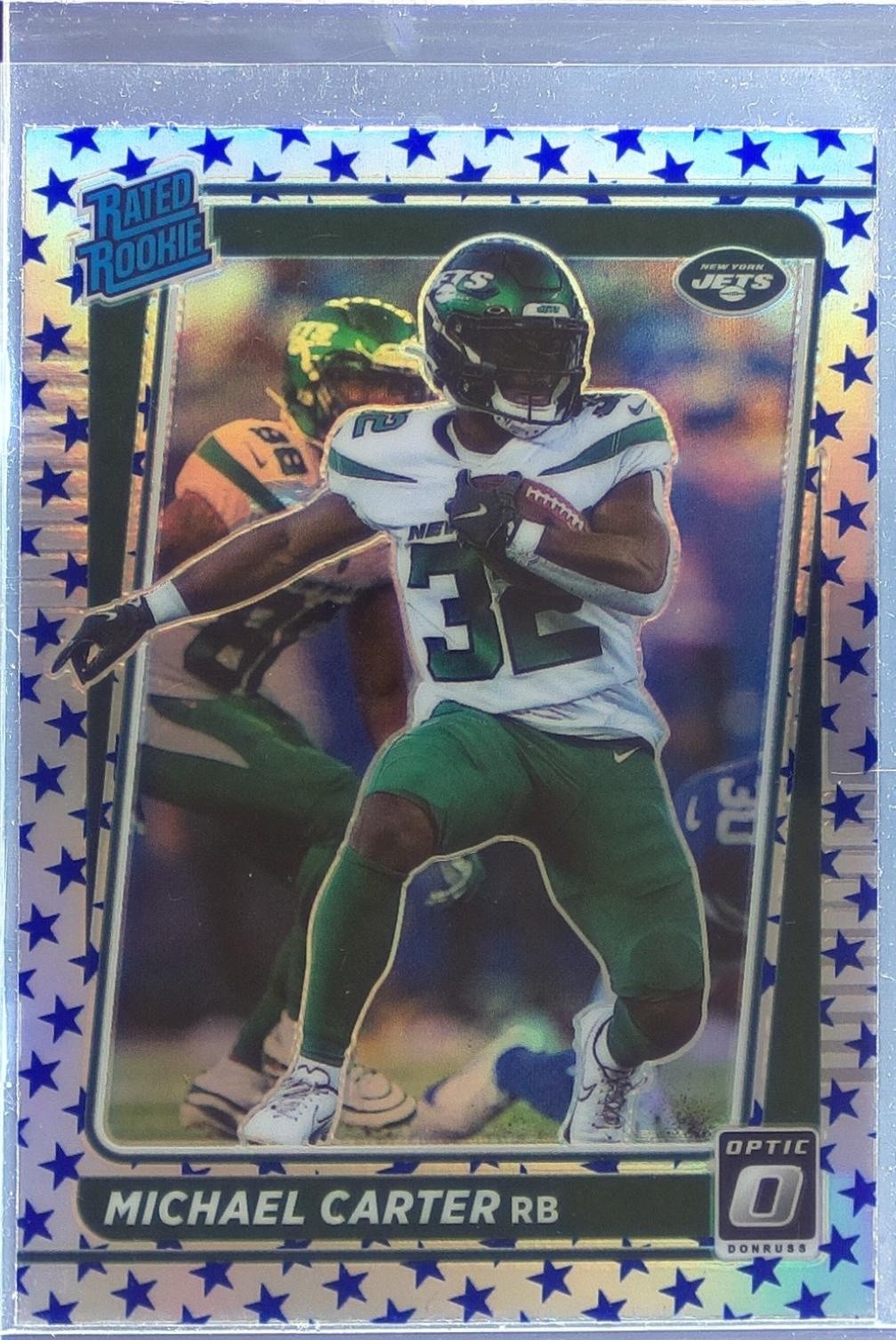 2021 Donruss Optic Michael Carter Stars RC #235 Jets