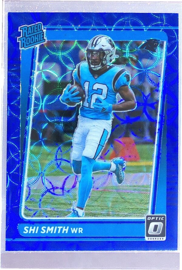 2021 Donruss Optic Shi Smith Blue Scope RC #292 Panthers