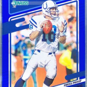 2021 Donruss Peyton Manning Press Proof Blue #148 Colts