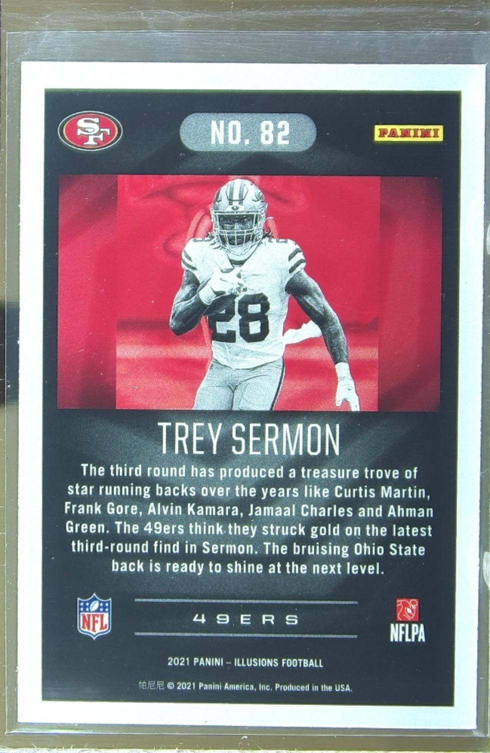 2021 Illusions Trey Sermon Retail RC #82 49ers - Image 3