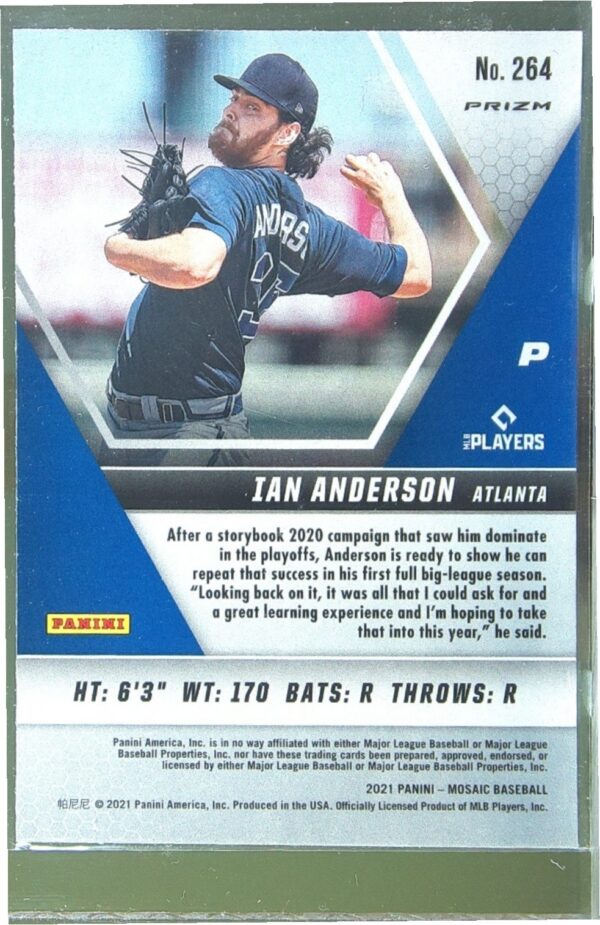 2021 Mosaic Ian Anderson Mosaic #264 Braves - Image 3