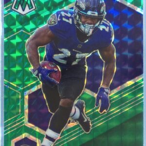2021 Mosaic J.K. Dobbins Prizm Green #20 Ravens