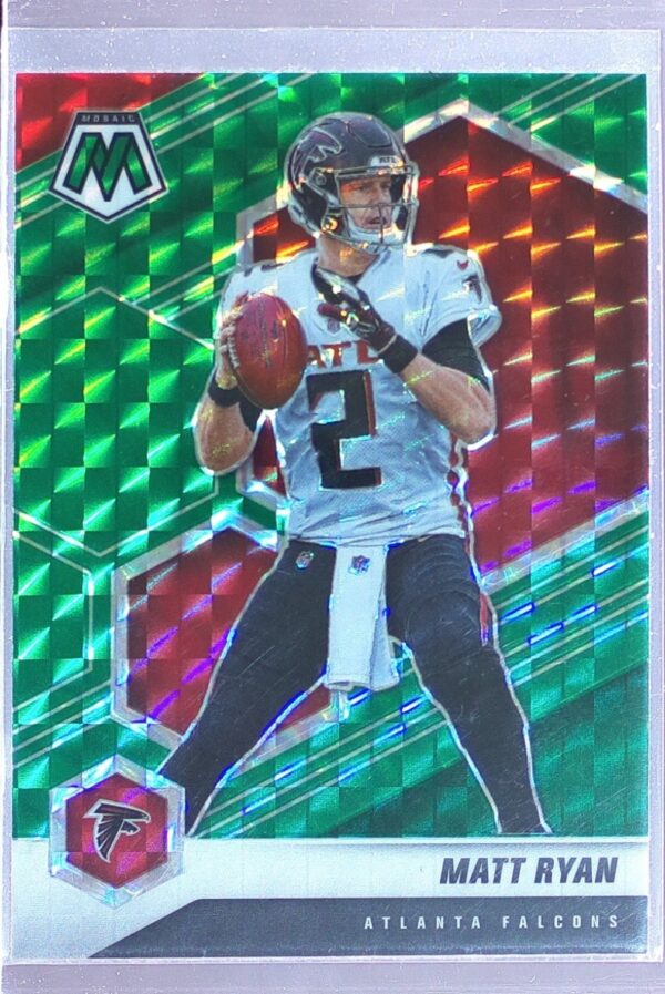 2021 Mosaic Matt Ryan Prizm Green #14 Falcons