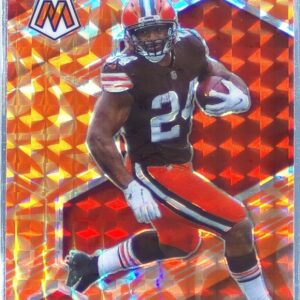 2021 Mosaic Nick Chubb Prizm Reactive Orange #53 Browns