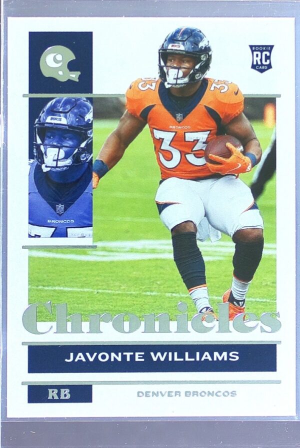 2021 Panini Chronicles Javonte Williams RC #31 Broncos