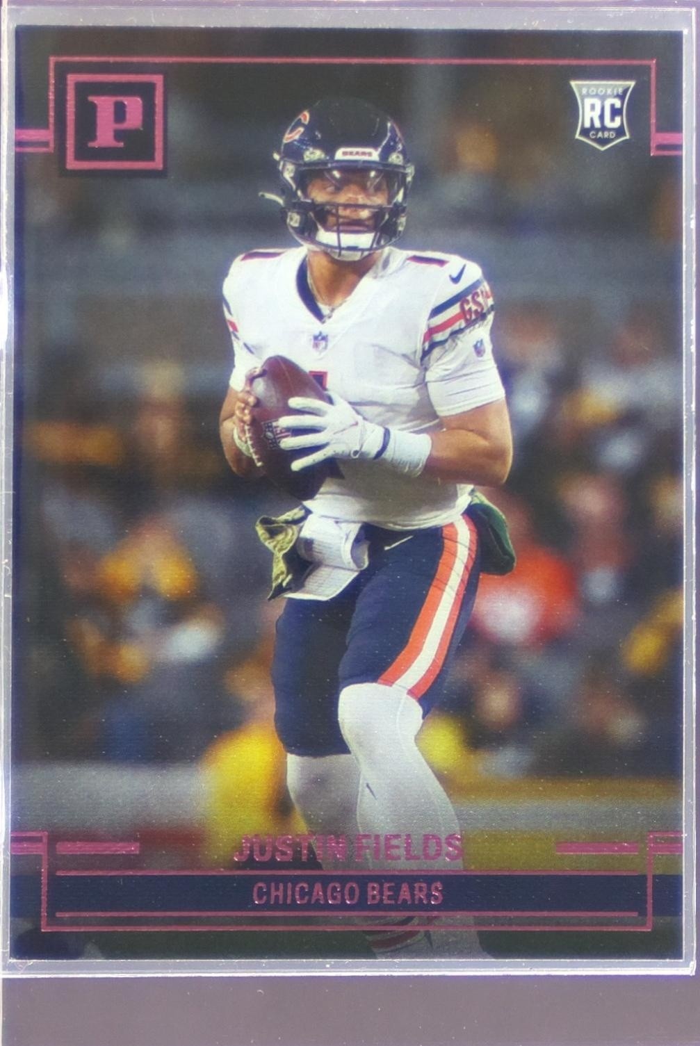 2021 Panini Chronicles Justin Fields RC #PA-4 Bears Panini Pink