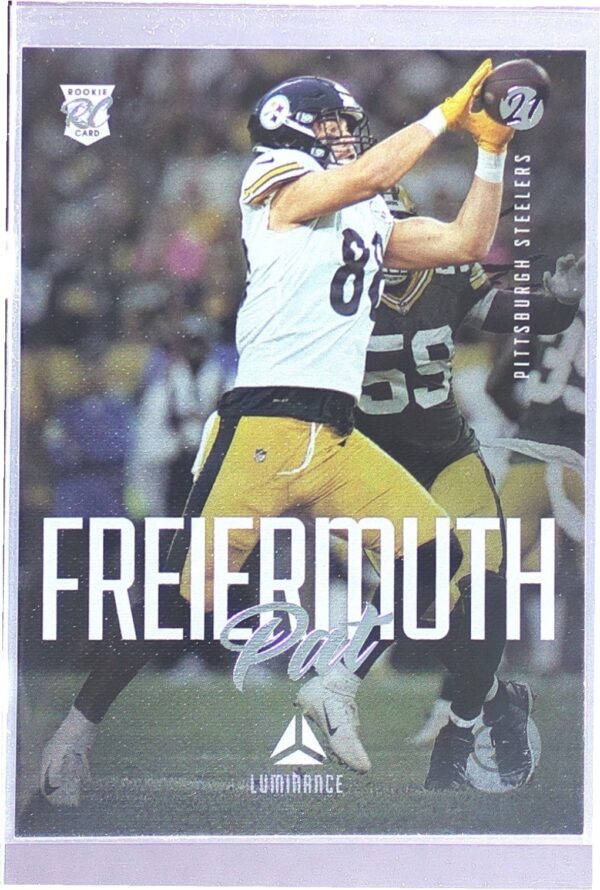 2021 Panini Chronicles Pat Freiermuth RC #224 Steelers Luminance Update Rookies