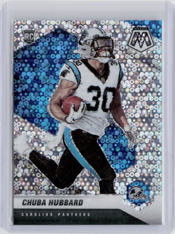 2021 Panini Mosaic Chuba Hubbard #325-V Panthers Rookie Variations No Huddle