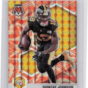 2021 Panini Mosaic Diontae Johnson Prizm Reactive Orange #170 Steelers