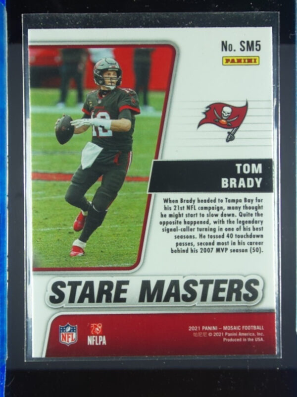 2021 Panini Mosaic Tom Brady #SM5 Buccaneers Stare Masters - Image 3