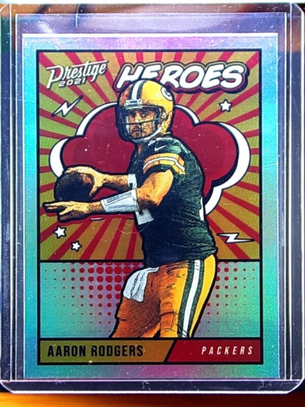 2021 Panini Prestige Aaron Rodgers #HE-8 Packers Heroes