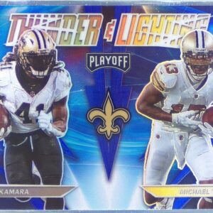 2021 Playoff Alvin Kamara / Michael Thomas #TL-14 Saints Thunder & Lightning