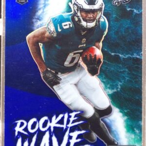 2021 Playoff DeVonta Smith RC #RW-DSM Eagles Rookie Wave Blue