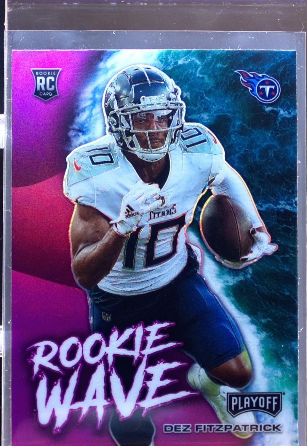 2021 Playoff Dez Fitzpatrick RC #RW-DFI Titans Rookie Wave Pink