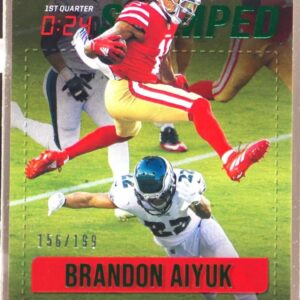 2021 Prestige Brandon Aiyuk /199 #TS-BA 49ers Time Stamped Xtra Points Green