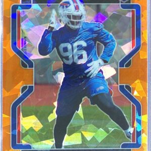 2021 Prizm Carlos "Boogie" Basham Orange Ice RC #436 Bills