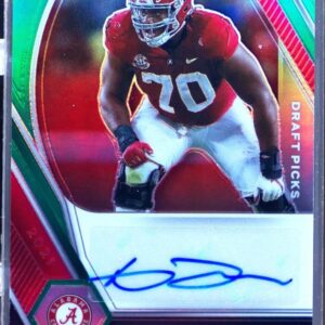 2021 Prizm Draft Picks Alex Leatherwood Auto RC #DPA-ALE Tide Draft Pick