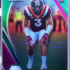 2021 Prizm Draft Picks Caleb Farley  Green RC #138 Hokies